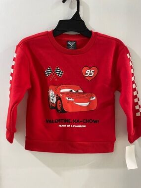 Lightning McQueen Red Kids Sweatshirt, size 4T, new!